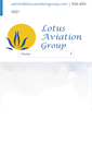 Mobile Screenshot of lotusaviationgroup.com